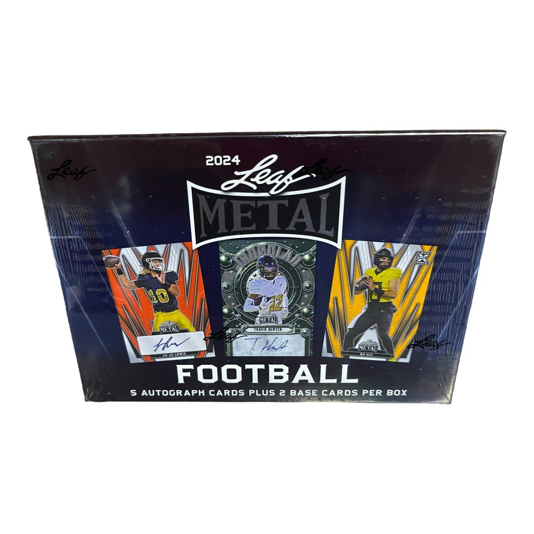 2024 Leaf Metal Football Hobby Box Sports World Card Shop