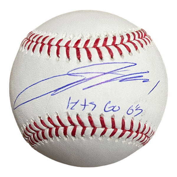 Jackson Holliday autographed baseball w/lets go o's Inscription - Fanatics