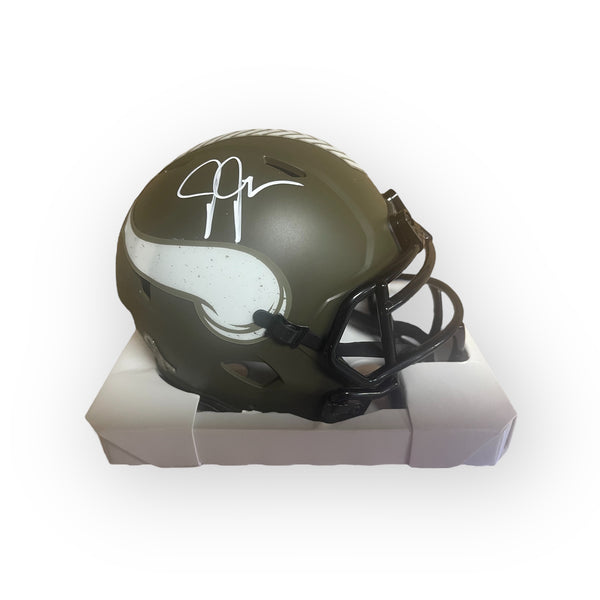 Justin Jefferson autographed Minnesota Vikings STS Mini Helmet - Fanatics