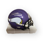 Jordan Addison autographed Minnesota Vikings Speed Mini Helmet - Fanatics