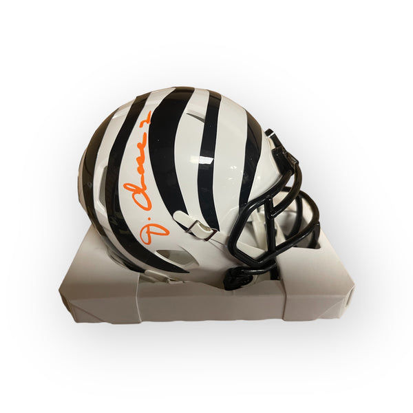Ja'Marr Chase autographed Cincinnati Bengals White Mini Helmet - Fanatics