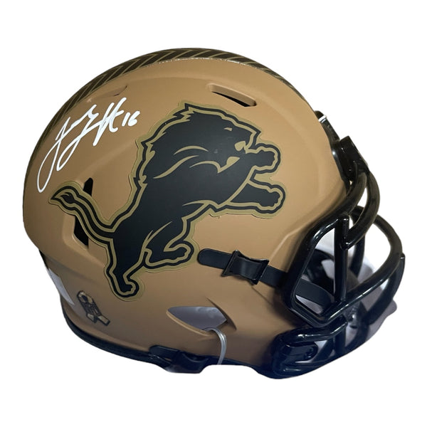 Jared Goff autographed Detroit Lions STS Mini Helmet - Fanatics