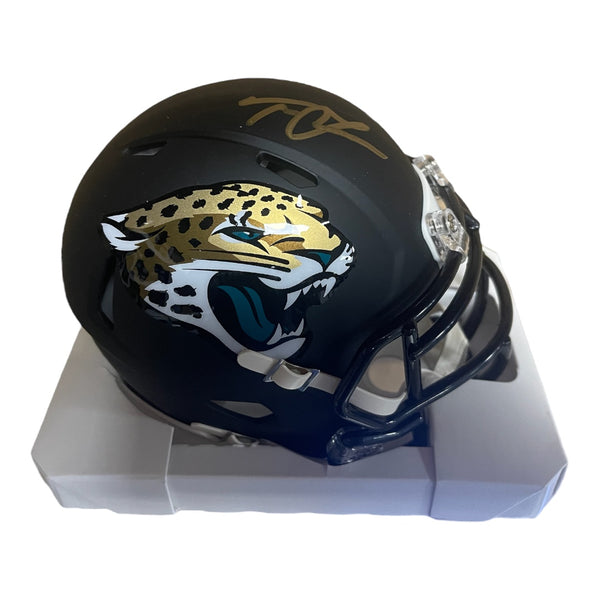 Trevor Lawrence autographed Jacksonville Jaguars Flat Black Mini Helmet - Fanatics