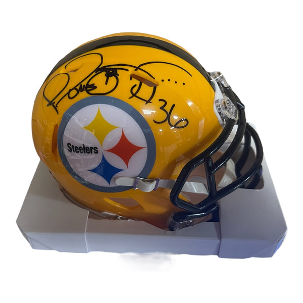Jerome Bettis autographed Pittsburgh Steelers Alternate Gold Mini Helmet - Fanatics