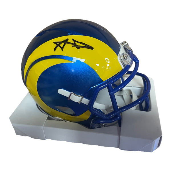 Aaron Donald autographed Los Angeles Rams Speed Mini Helmet - Fanatics