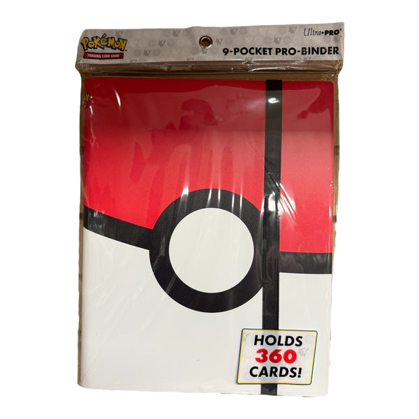 pokemon 360 card binder Pokemon Ultra Pro 9-Pocket Pro Binder Poke Ball – Sports World Card Shop