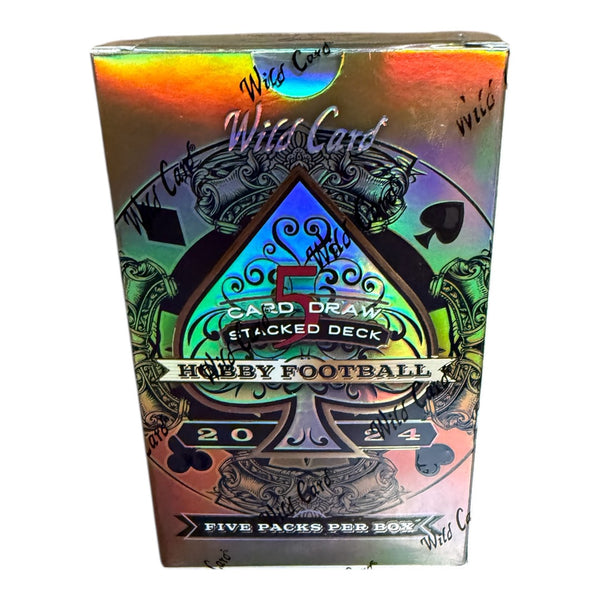 2024 Wild Card 5 Card Draw Stacked Deck Football Hobby Box