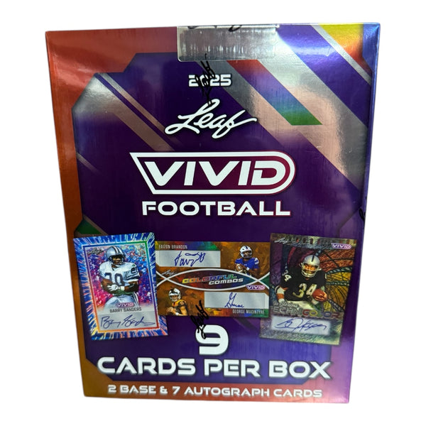 2025 Leaf Vivid Football Hobby Box