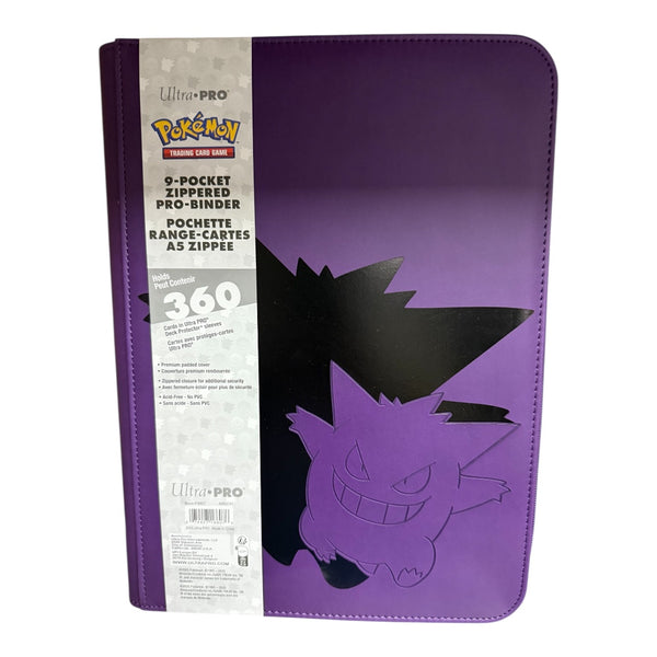Pokemon Ultra Pro 9-Pocket Elite Series Zippered Pro Binder - Gengar