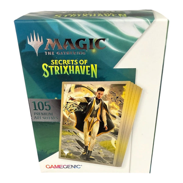 strixhaven card sleeves Shadrix Silverquill, 100 ULTRA PRO MTG deck protectors paired with vibrant Ultimate Guard Art Sleeves -