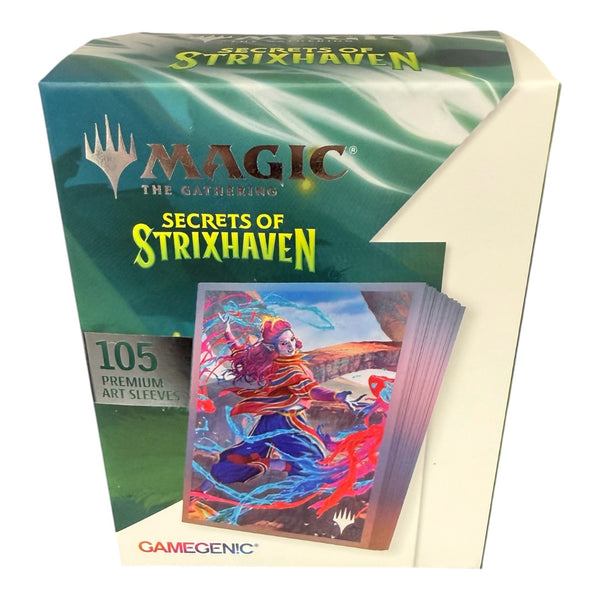 strixhaven card sleeves Gamegenic Premium Art Sleeves - Secrets of Strixhaven - Plains (105 ct.)