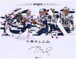 Tom Brady New England Patriots Autographed 16x20 6-Time Super Bowl Champion - Fanatics