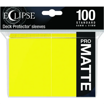 Ultra Pro Eclipse Card Game Sleeves Matte Lemon Yellow – Sports World Card  Shop