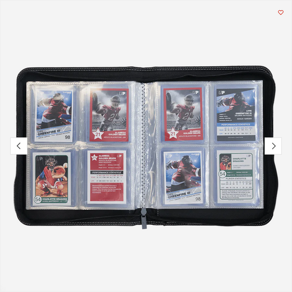 ultra pro 4 card binder Ultra PRO: 4-Pocket Premium Zippered PRO-Binder